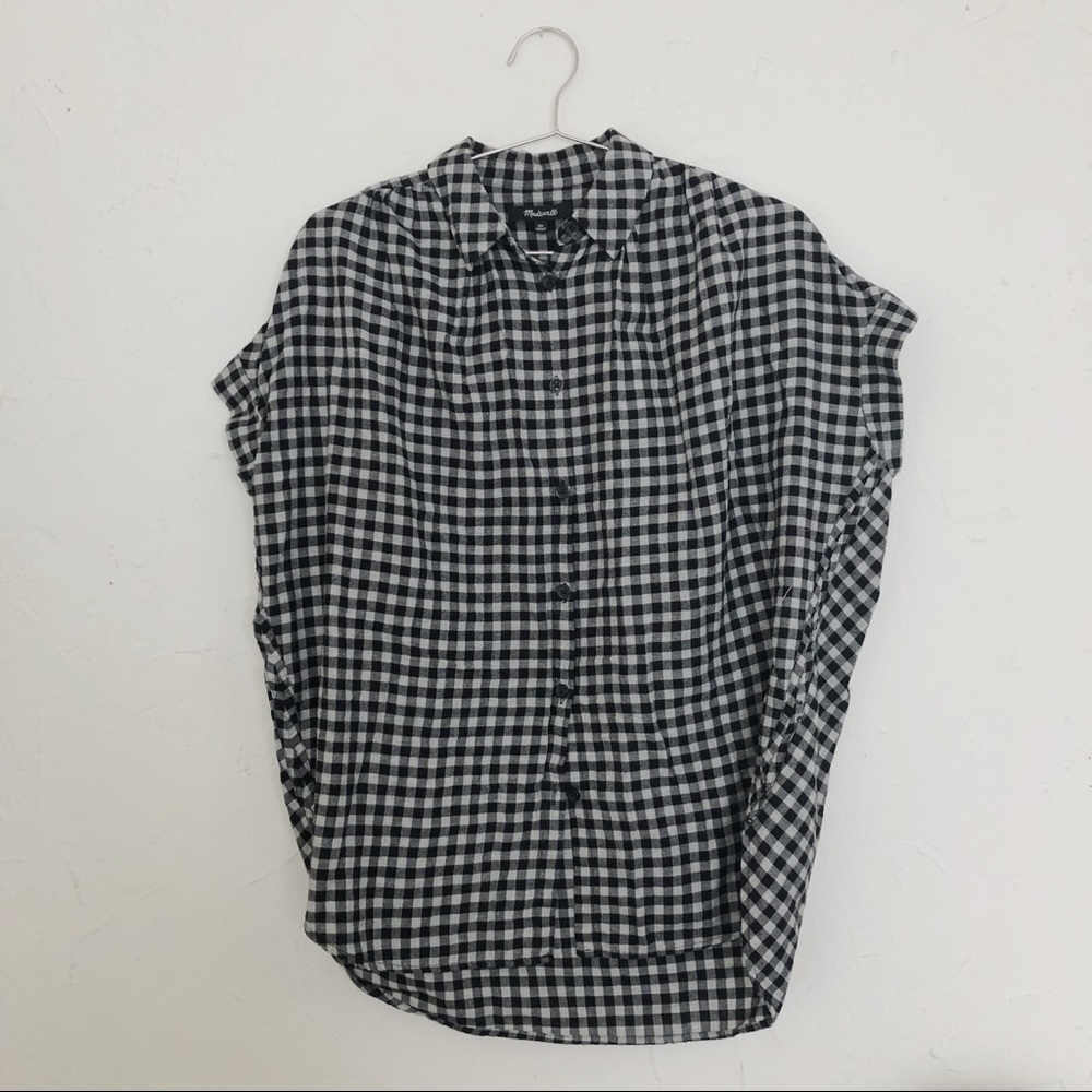 Madewell checkered button down